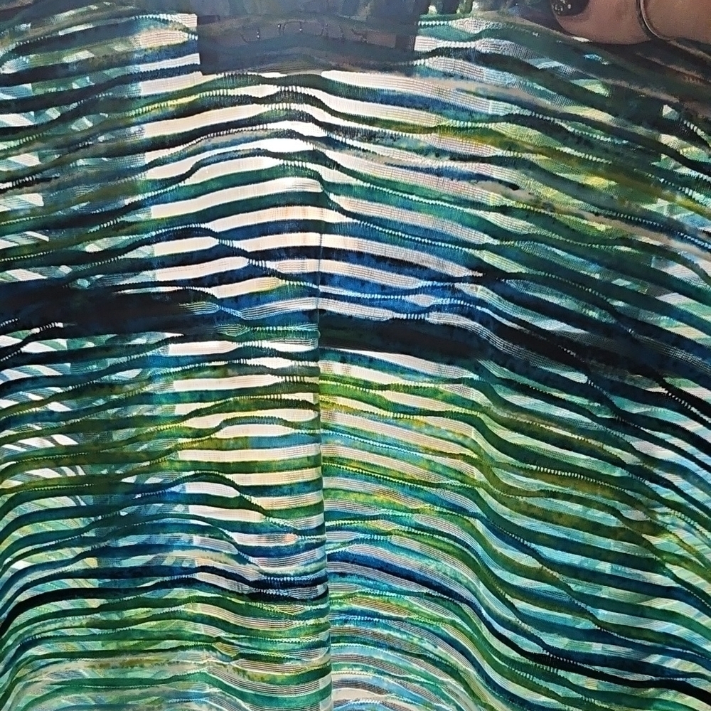 NWT Kasper Blue and Green Open Front Cardigan - Picture 4 of 12